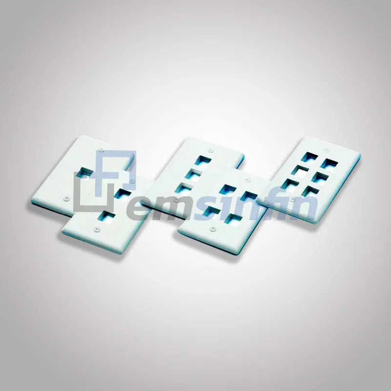 Face Plate DIXON Placa Simple (1, 2 y 3 Puertos)