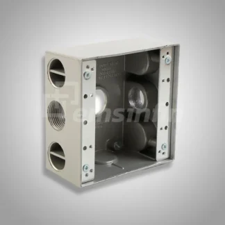 Caja cuadrada aluminio 4 salidas