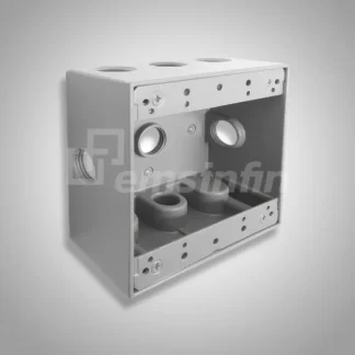 Caja Cuadrada de Aluminio 5 salidas