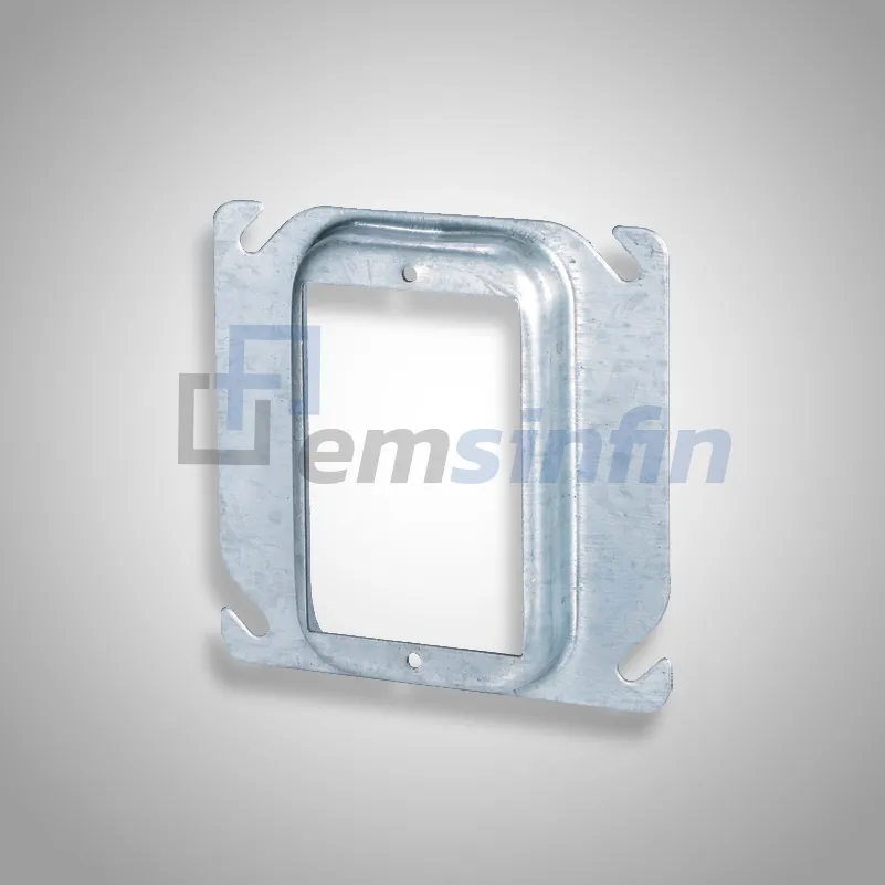 Tapa cuadrada orificio rectangular