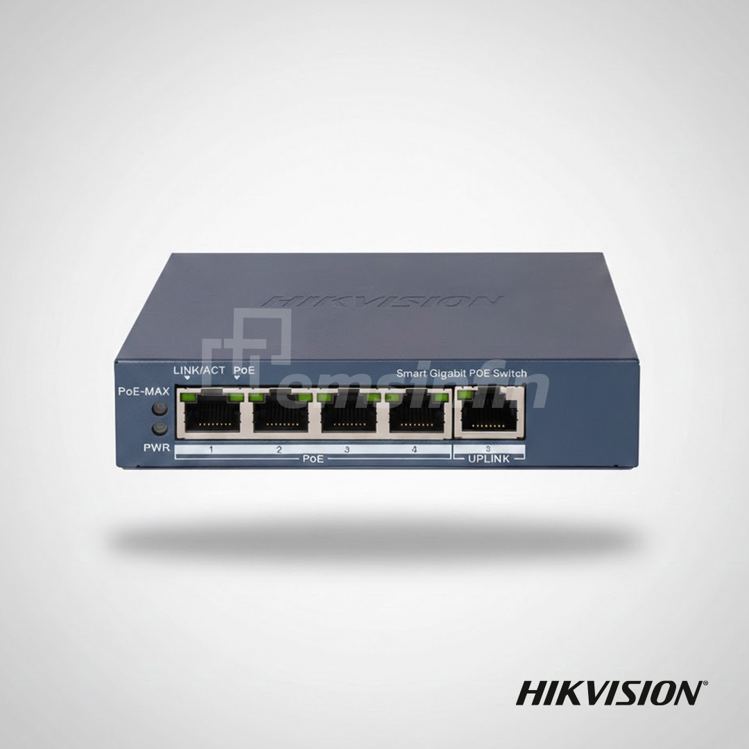 Switch PoE Smart Managed 5 Puertos Gigabit Bajo Consumo