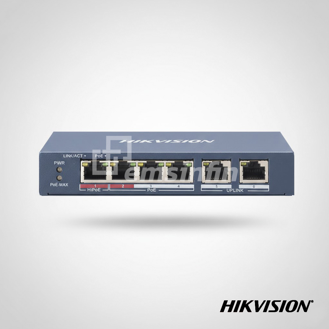 Switch PoE de 6 Puertos
