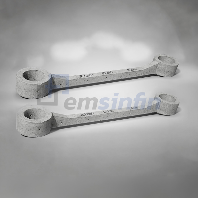 Doble de concreto armado vibrado