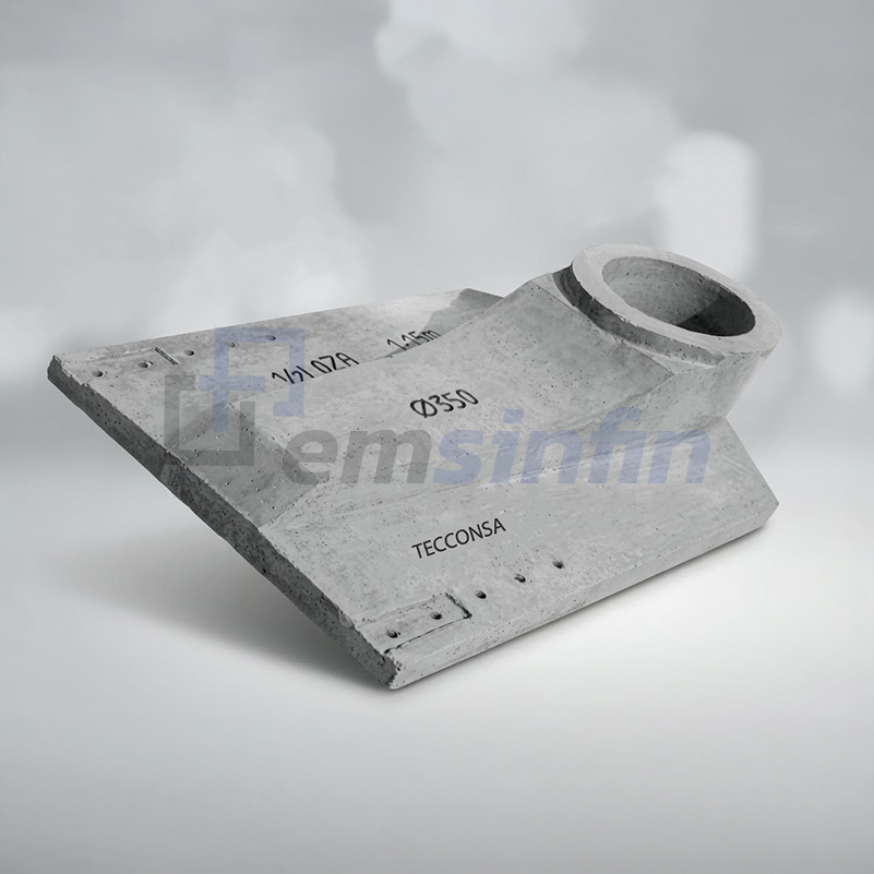 Plataforma de concreto armado vibrado