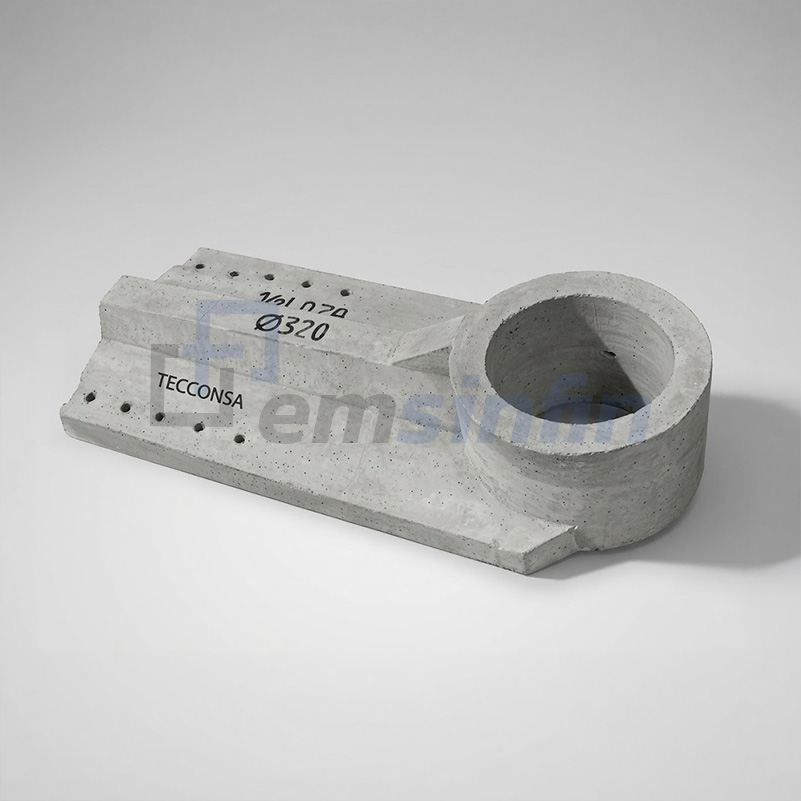 Plataforma de concreto armado vibrado