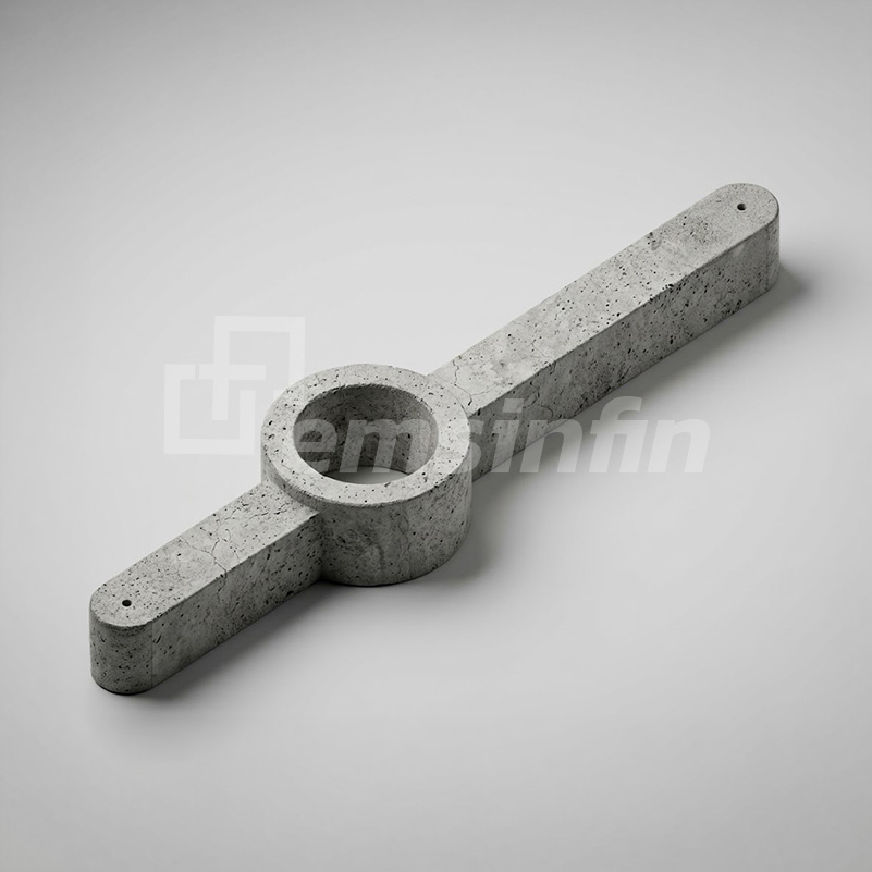cruceta asimetrica de concreto