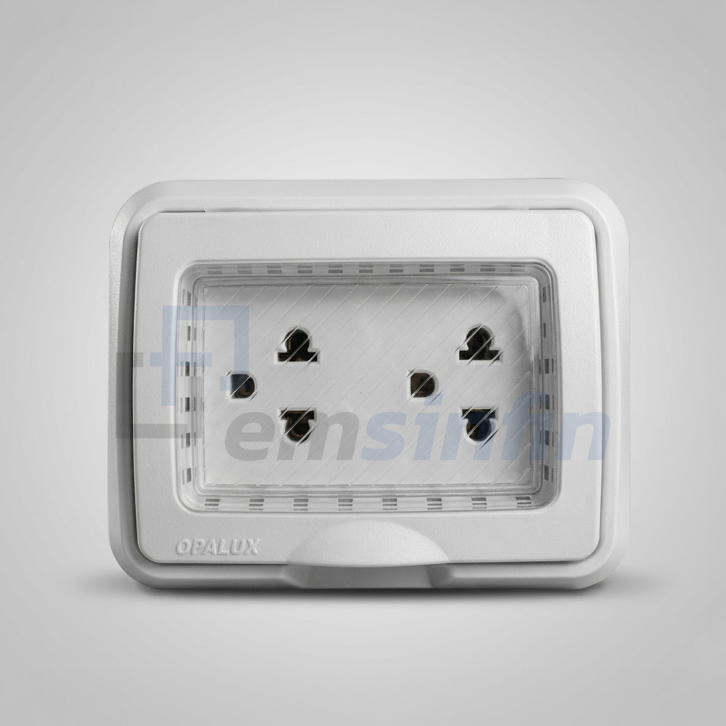 HIDROBOX COLOR GRIS+ DADO TOMA DOBLE CJX10 MASTER 120